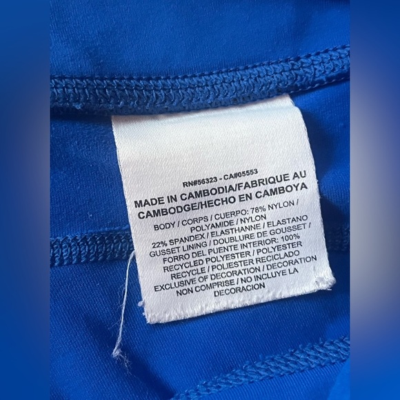 Nike Dri-Fit Women’s Blue Cropped Running Leggings w Pockets Size Small - Picture 5 of 16